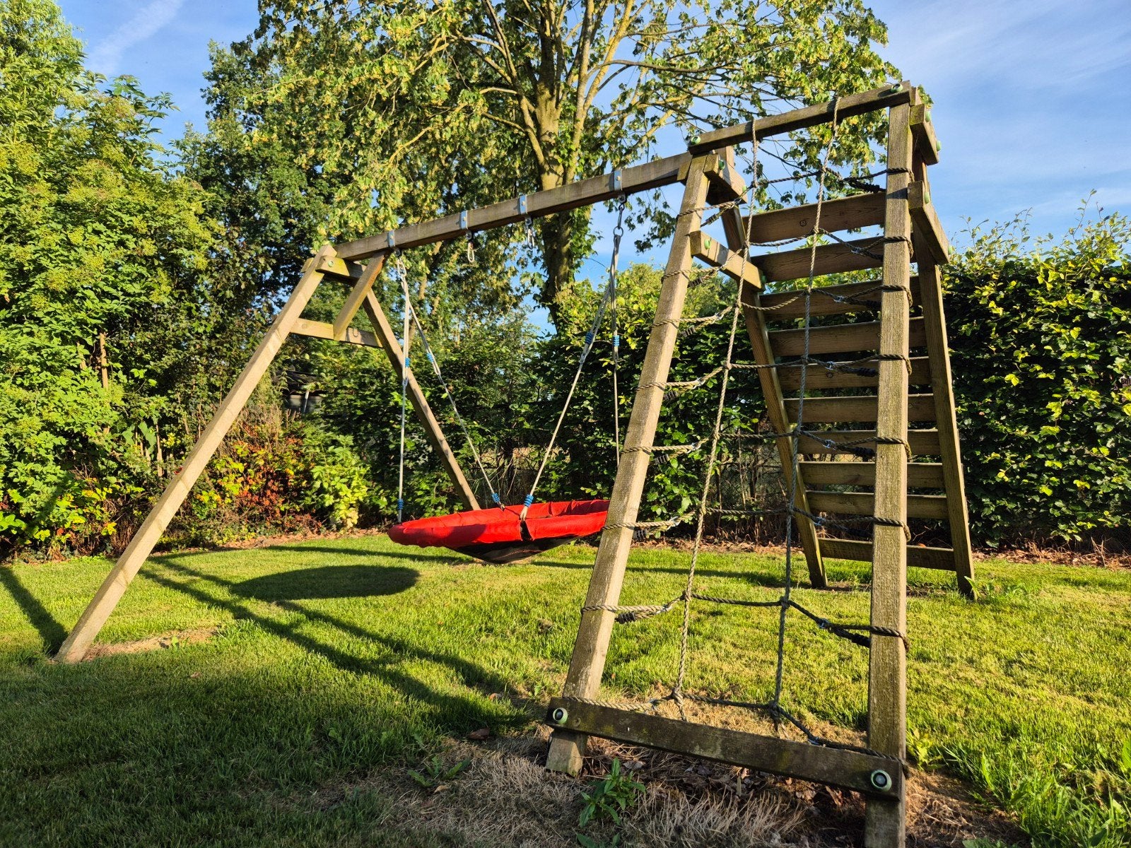 wickey dubbele schommel met klimaanbouw, Ophalen, Schommel