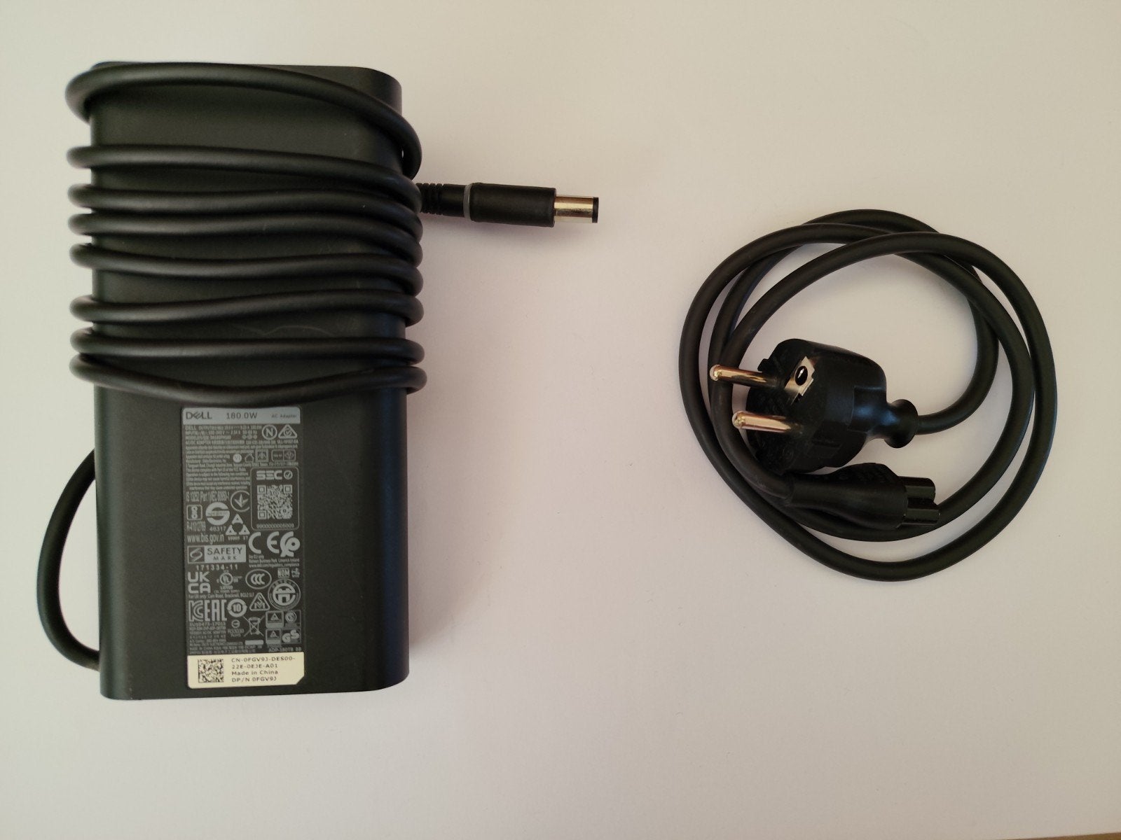 Dell 180W AC Adapter Oplader DA180PM180, Ophalen of Verzenden, Zo goed als nieuw, Dell