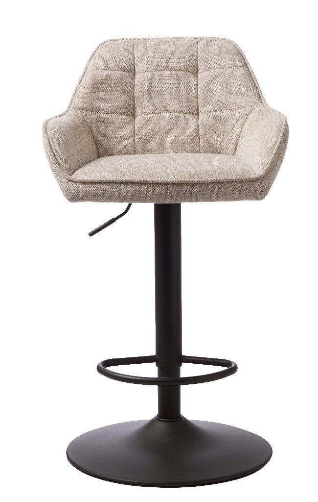 Verstelbare barkruk - 2x barkruk beige - beige krukken, 2 krukken, Ophalen, Nieuw, 60 tot 90 cm