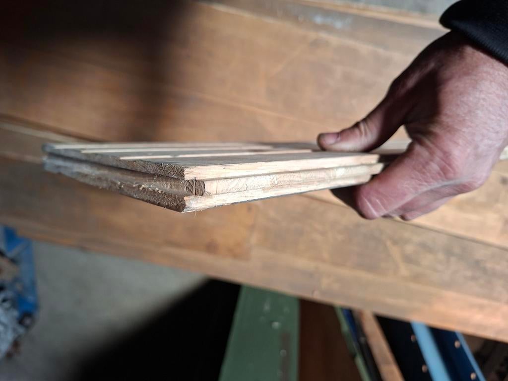 Eiken planken - Gebruikt, Gebruikt, 25 tot 50 mm, Eiken, Ophalen of Verzenden