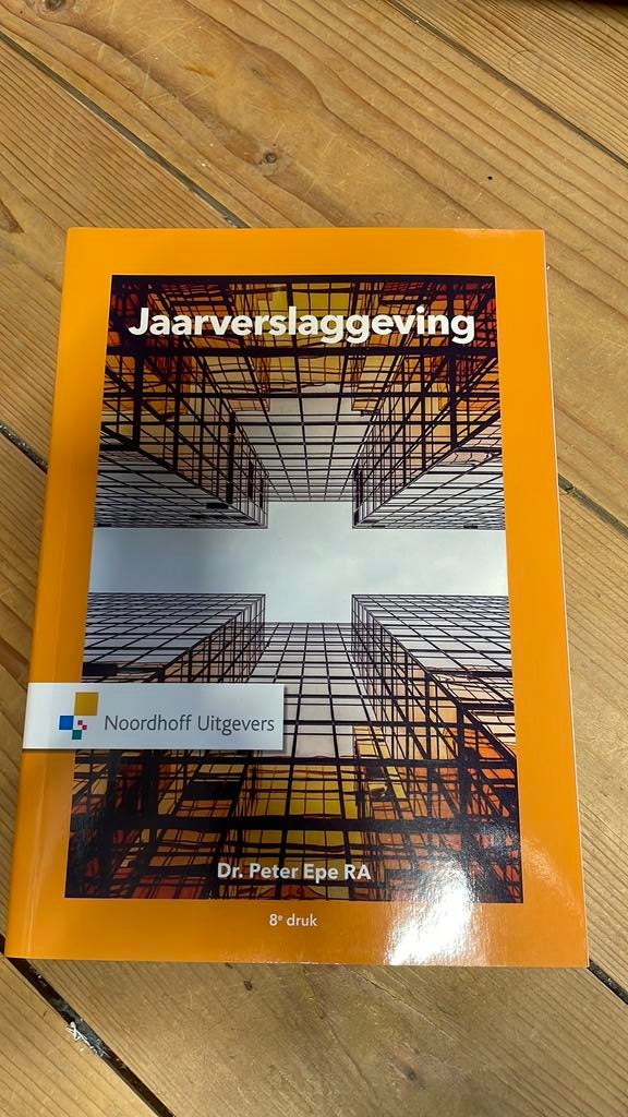 Peter Epe - Jaarverslaggeving, Boeken, Ophalen of Verzenden, Peter Epe, Management, Zo goed als nieuw