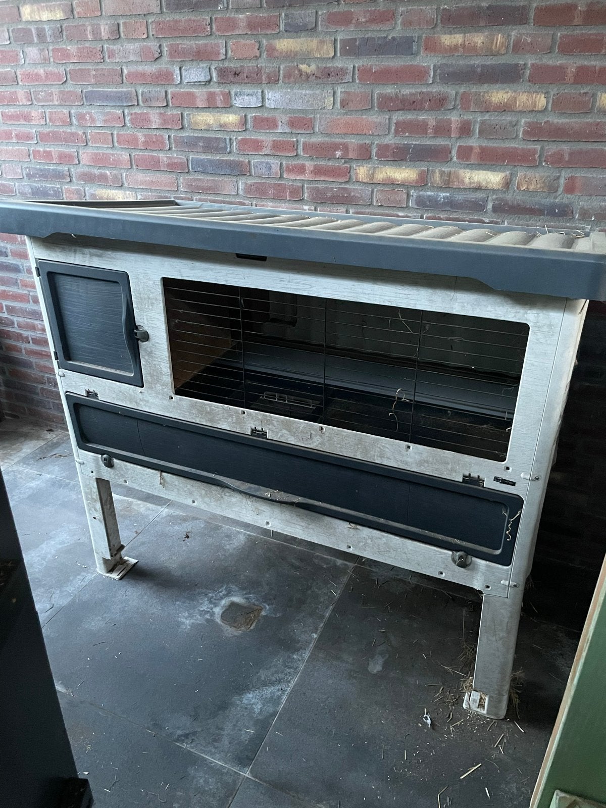 Ferplast konijnenhok Grand Lodge 120 plus met ren, Dieren en Toebehoren, Knaagdieren en Konijnen | Hokken en Kooien, Ophalen, 90 cm of meer