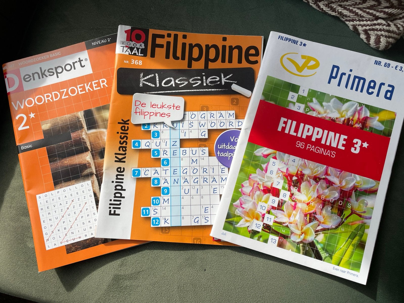 Puzzelboeken: Denksport Woordzoeker & Filippine Klassiek, Hobby en Vrije tijd, Ophalen of Verzenden, Minder dan 500 stukjes, Nieuw