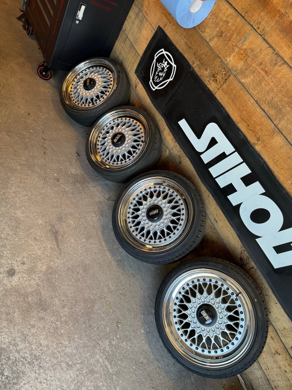 BBS RS 16” Front mounted, Ophalen, Gebruikt, 16 inch, Banden en Velgen