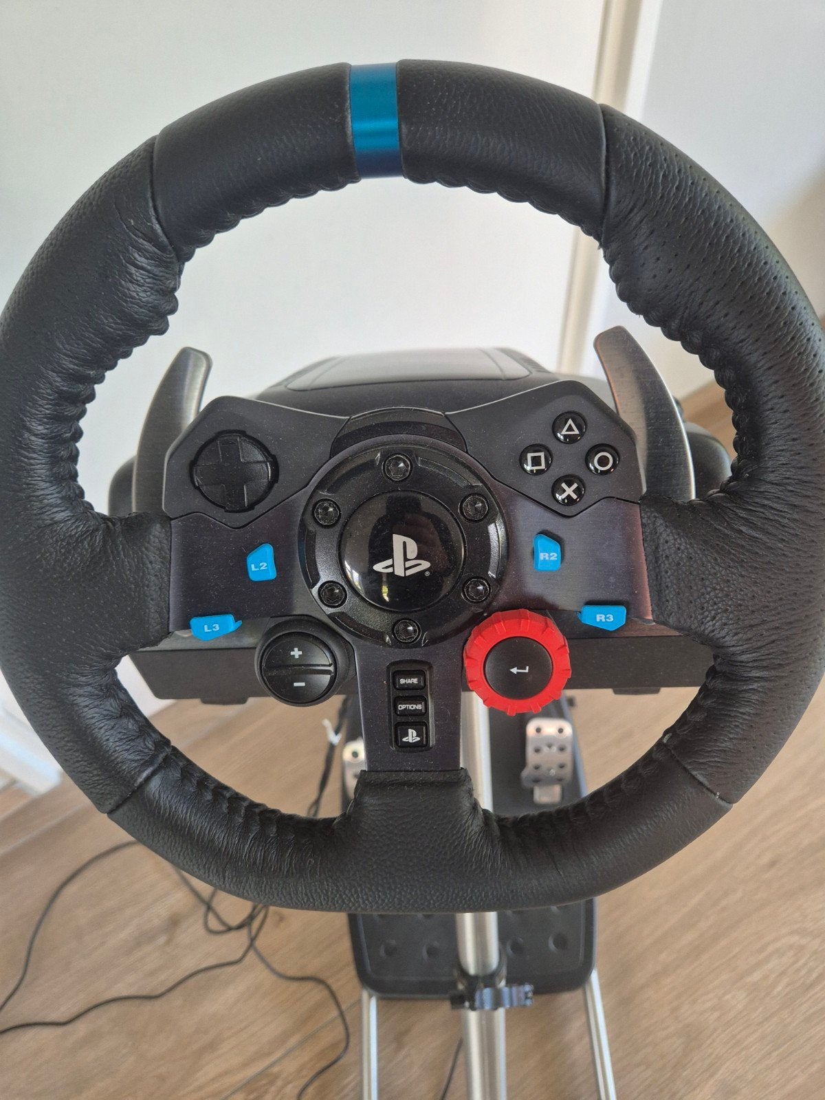 Logitech G29 racestuur met pedalen en Wheel Stand Pro, Spelcomputers en Games, Ophalen, Racestuur, Force feedback, PlayStation