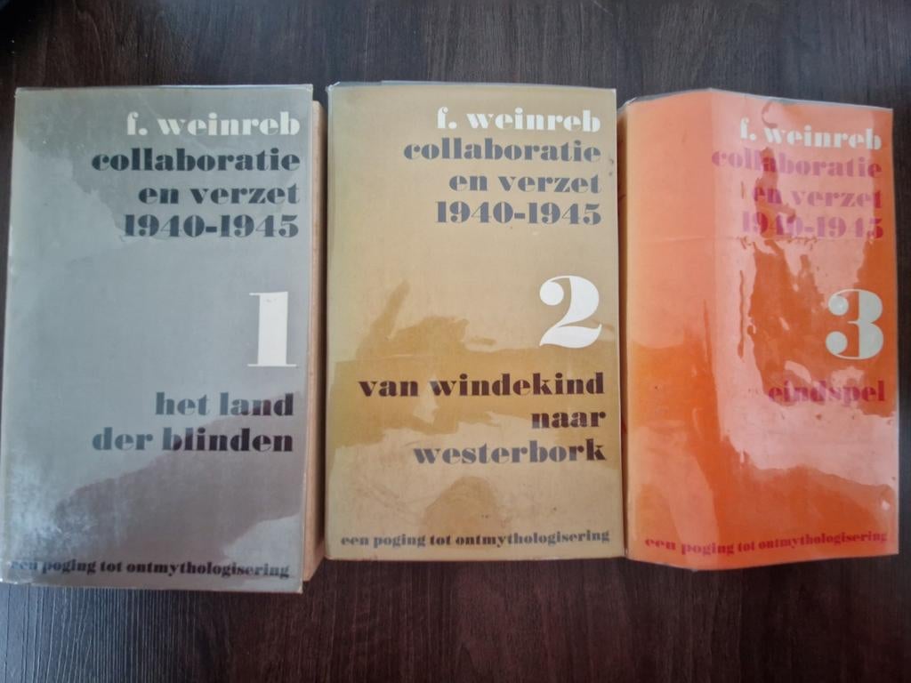 Collaboratie en verzet 1940-1945  deel 1,2,3, Boeken, Ophalen of Verzenden, F.Weinreb, Overige onderwerpen, Tweede Wereldoorlog