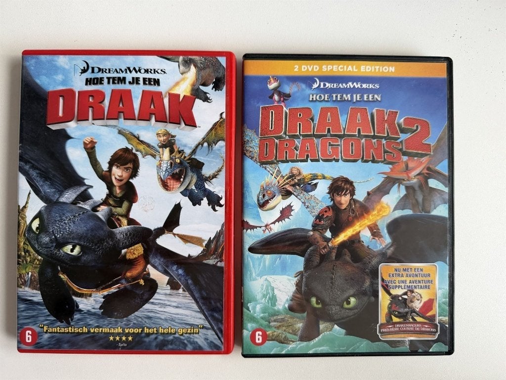Hoe tem je een draak 1+2 Collectie DVD | Actie 5=4, Ophalen of Verzenden, Zo goed als nieuw, Amerikaans