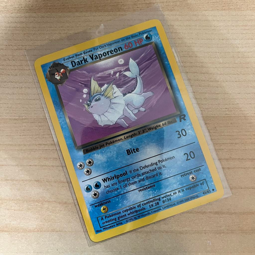 Dark Vaporeon - Team Rocket, Ophalen of Verzenden, Zo goed als nieuw