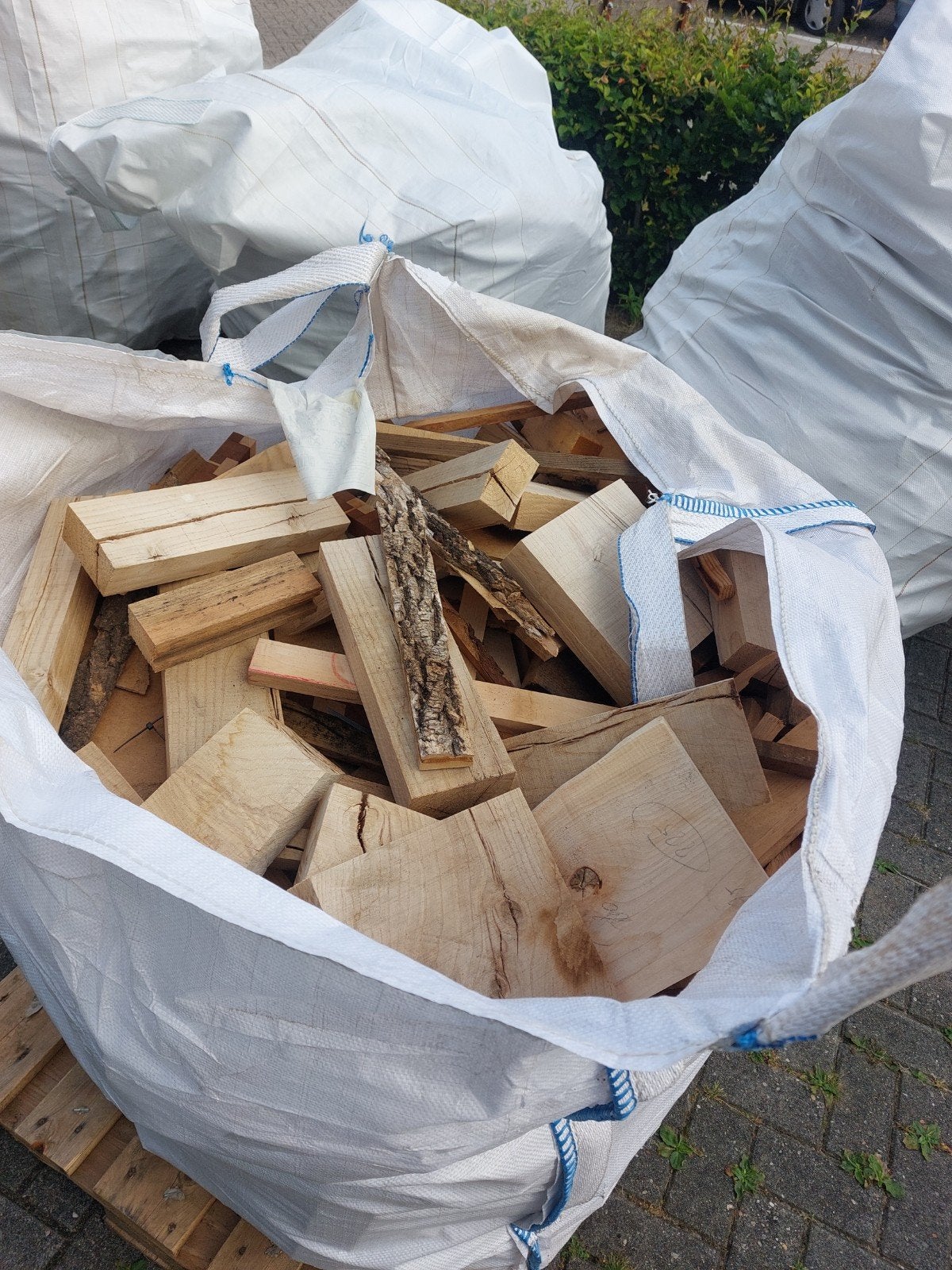 Brandhout / aanmaakhout in big bag, Ophalen, Gebruikt, Minder dan 25 mm, Overige typen