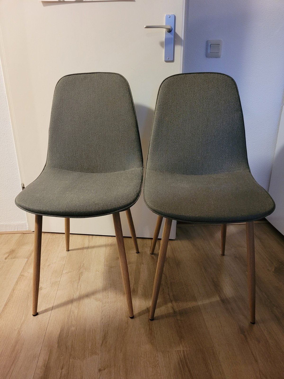 Groene stoelen Jysk - Set van 2, Ophalen, Gebruikt, Twee, Overige kleuren