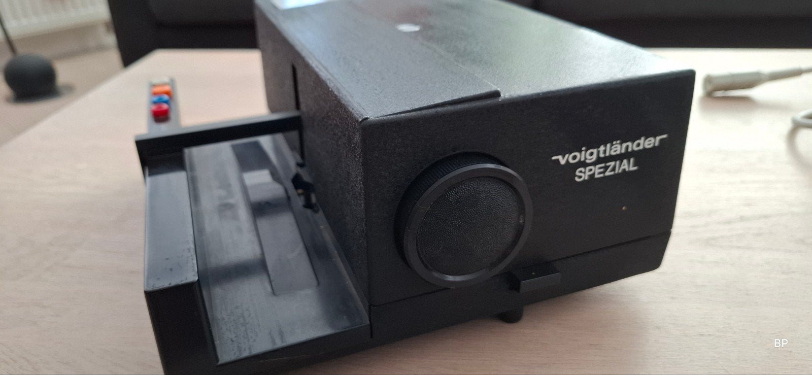 Voigtländer Spezial dia apparaat met afstandsbediening, Ophalen of Verzenden, Gebruikt, Met scherm