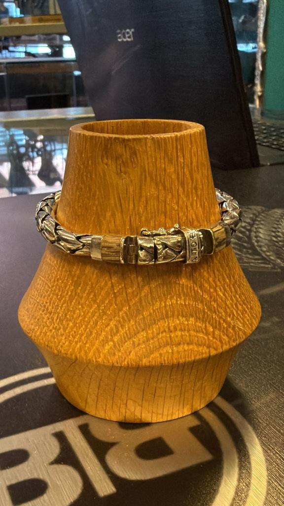BUDDHA TO BUDDHA ARMBAND TYPE 085BR E GEORGE BROWN € 219,95, Ophalen of Verzenden, Zo goed als nieuw, Zilver, Zilver