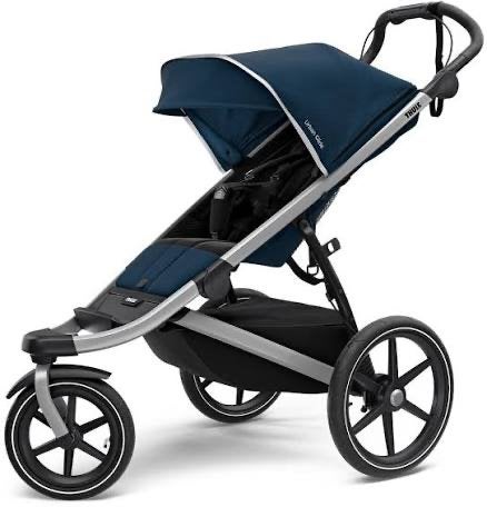 Thule Urban Glide II Navy met regenhoes - All-terrain kinder, Kinderen en Baby's, Luchtbanden, Zo goed als nieuw, Ophalen, Kinderwagen