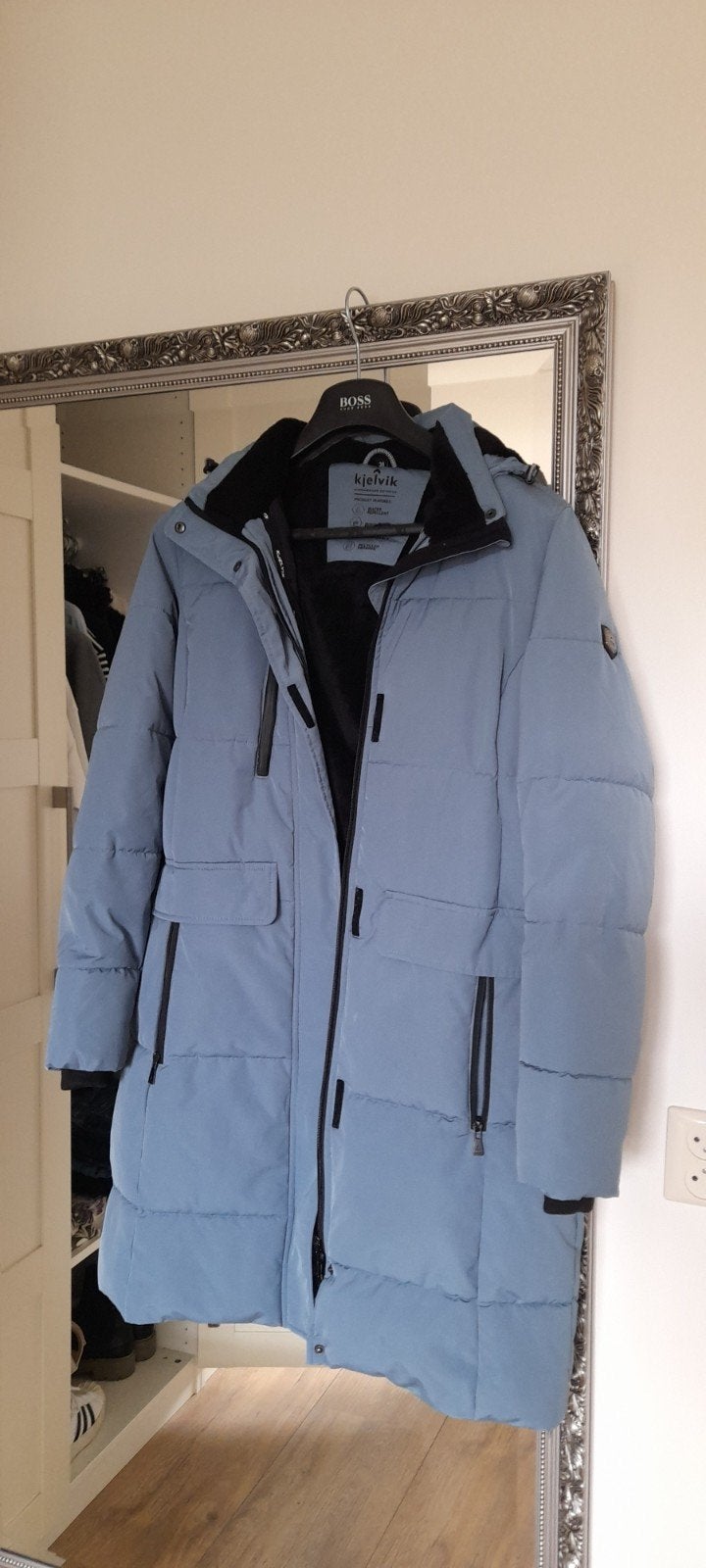 Kjelvik winterjas dames maat 38, Blauw, Kjelvik, Gedragen, Ophalen