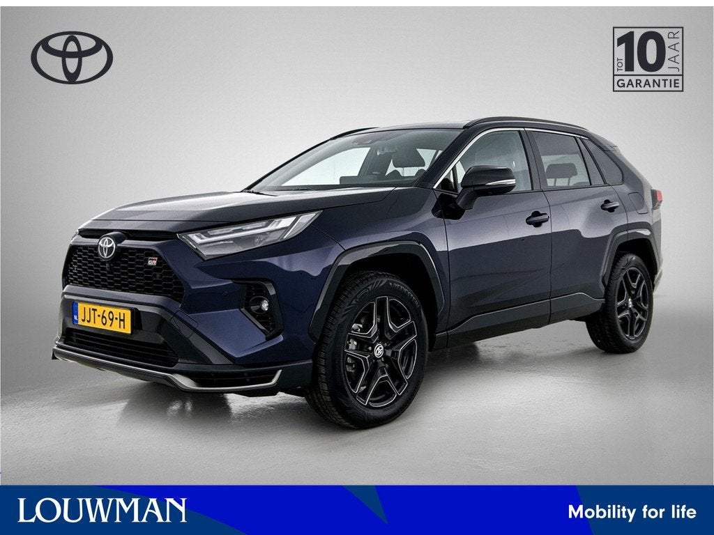 Toyota RAV4 2.5 Plug-in Hybrid AWD GR SPORT | PDC | Blindspo, Auto's, Toyota, Automaat, 12 maanden, 4 cilinders, Blauw