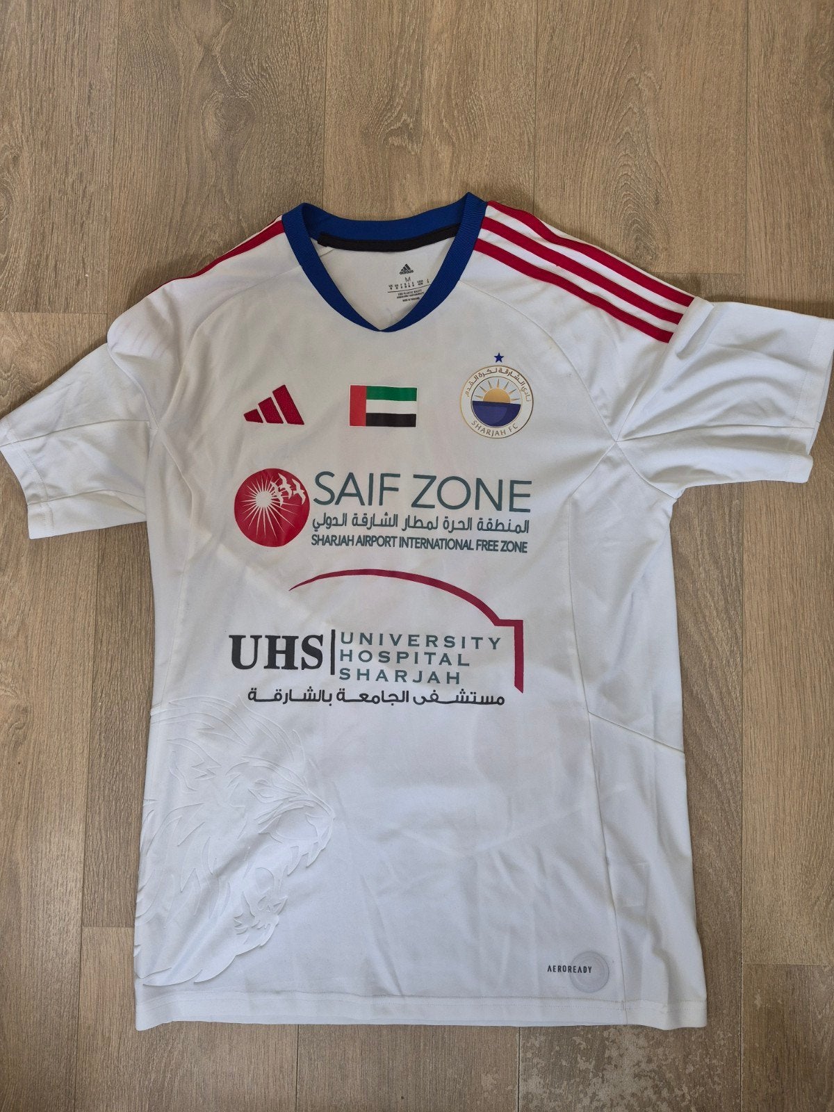 Gedragen Voetbalshirt Sharjah FC, Maat M, Ophalen of Verzenden, Nieuw, Shirt