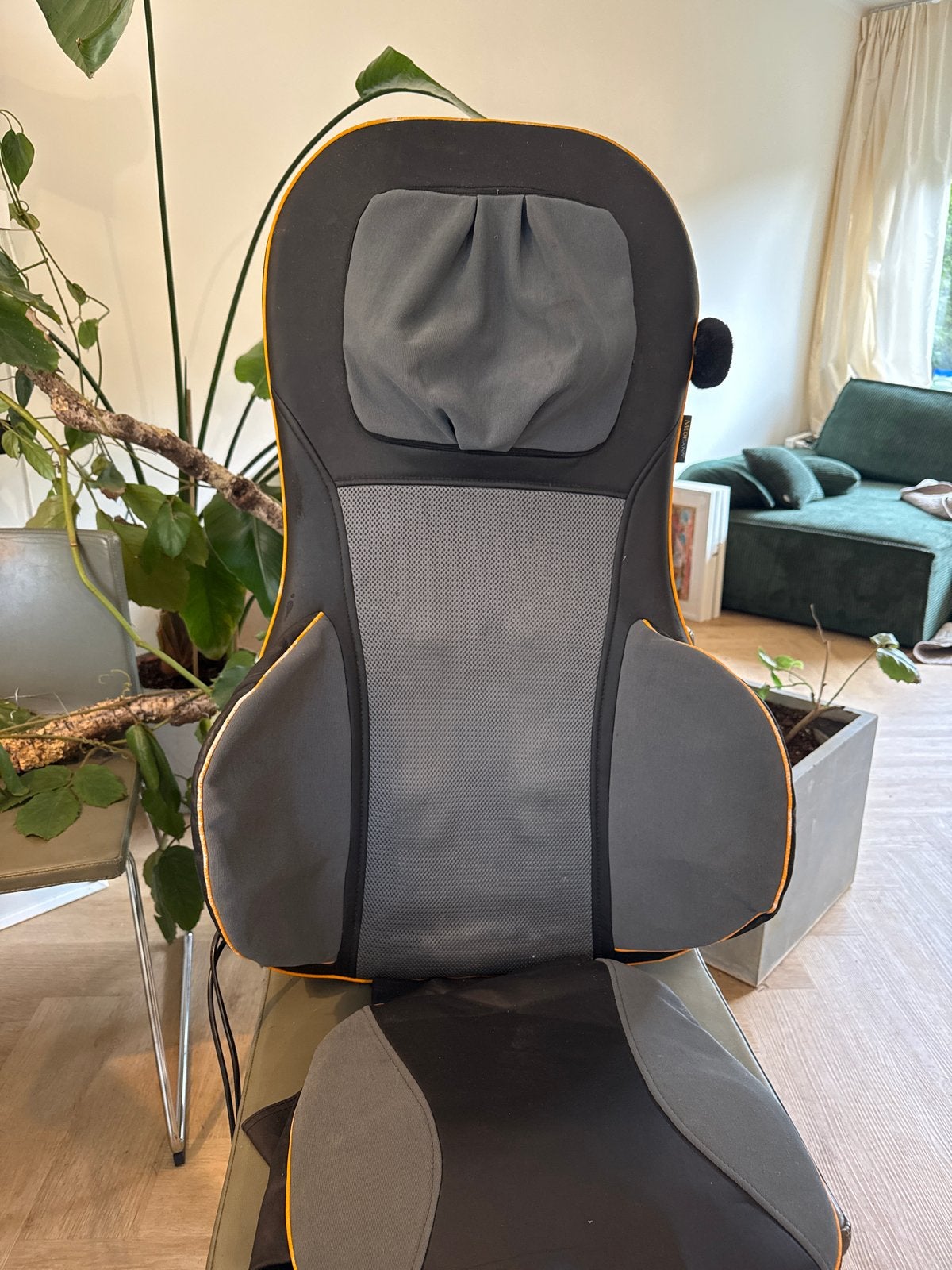 Heerlijke Medisana massagestoel met warmtefunctie, Sport en Fitness, Massageproducten, Ophalen, Gebruikt, Massagestoel of Kussen