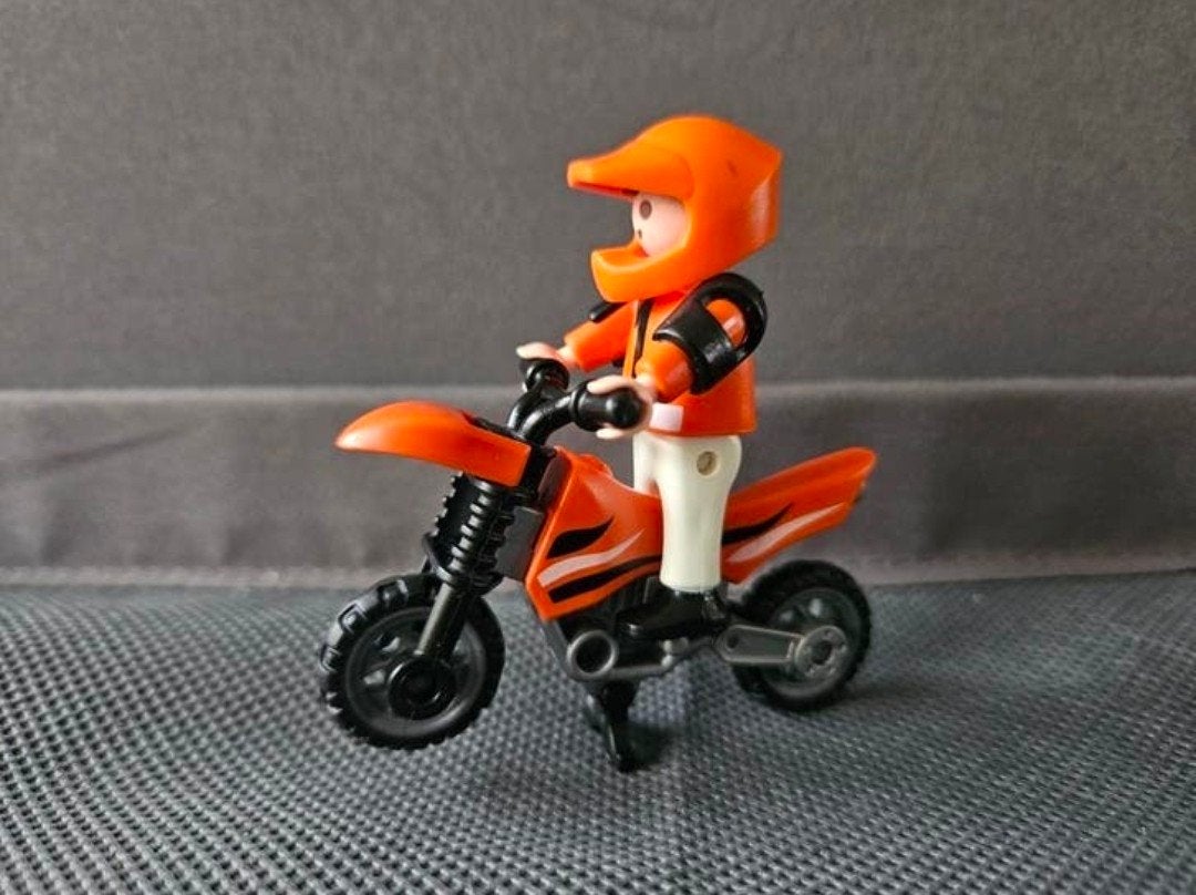 Playmobil kind op crossmotor, Ophalen of Verzenden, Zo goed als nieuw, Complete set