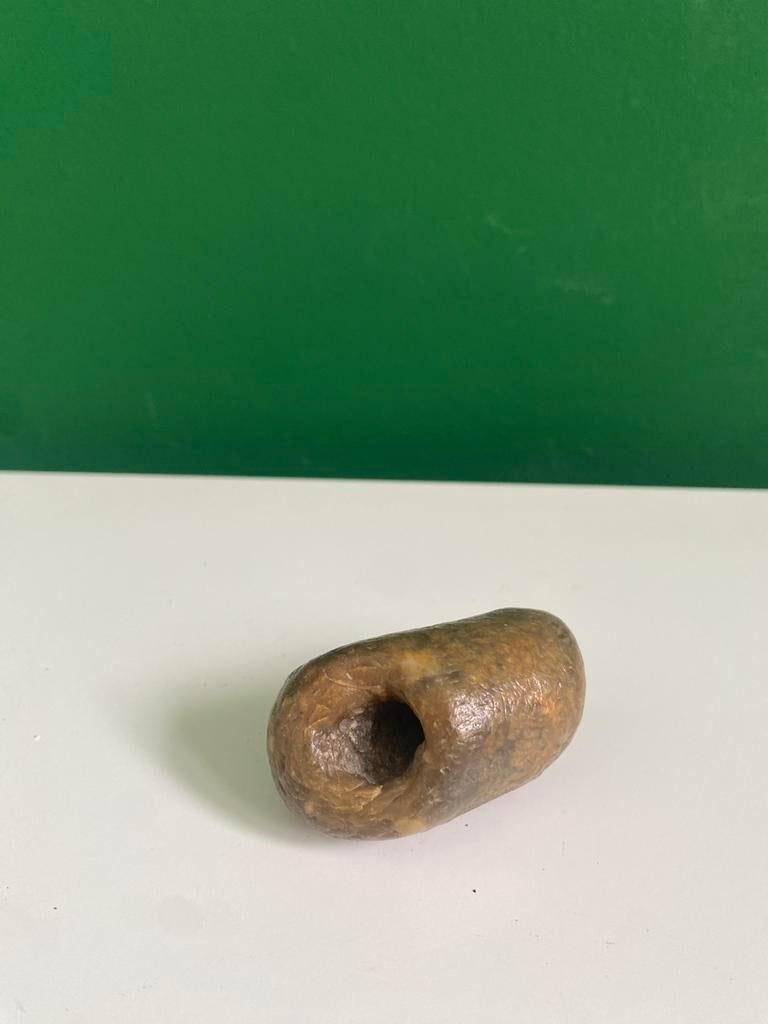Natuurlijke Heksensteen / Hag Stone (6 cm) - Uniek!, Ophalen of Verzenden, Zo goed als nieuw