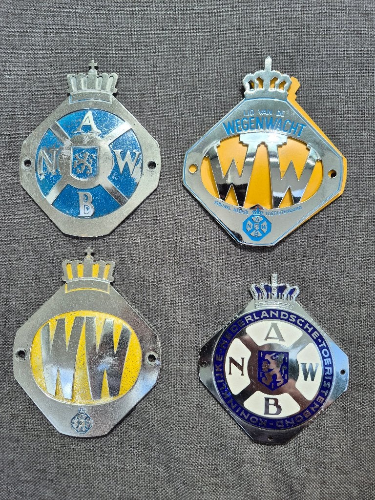 Emblemen (vier stuks) ANWB, Verzenden, Overige typen