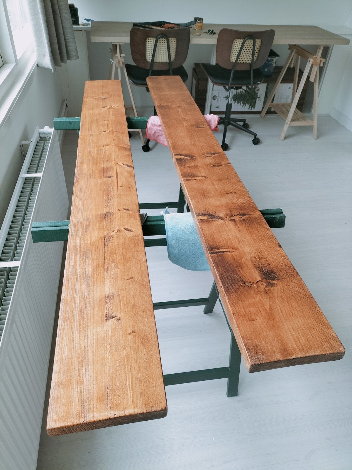 karaktervolle eikenlook wandplanken 180cm, Ophalen, Nieuw
