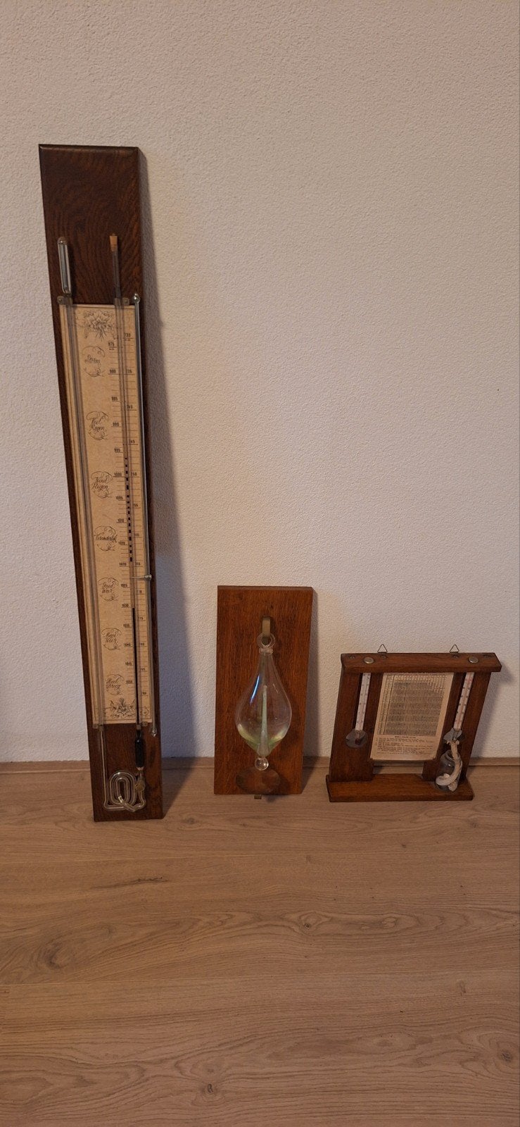 3 oude / antieke barometers, Ophalen