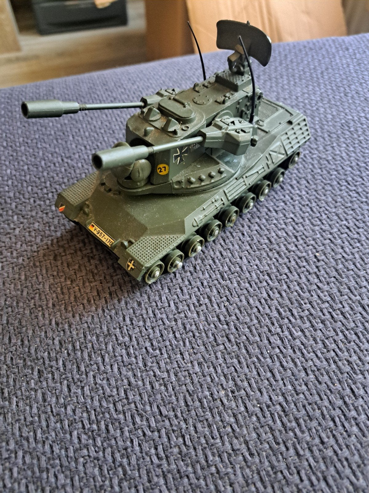 dinky toys england model leopard tank, Ophalen of Verzenden