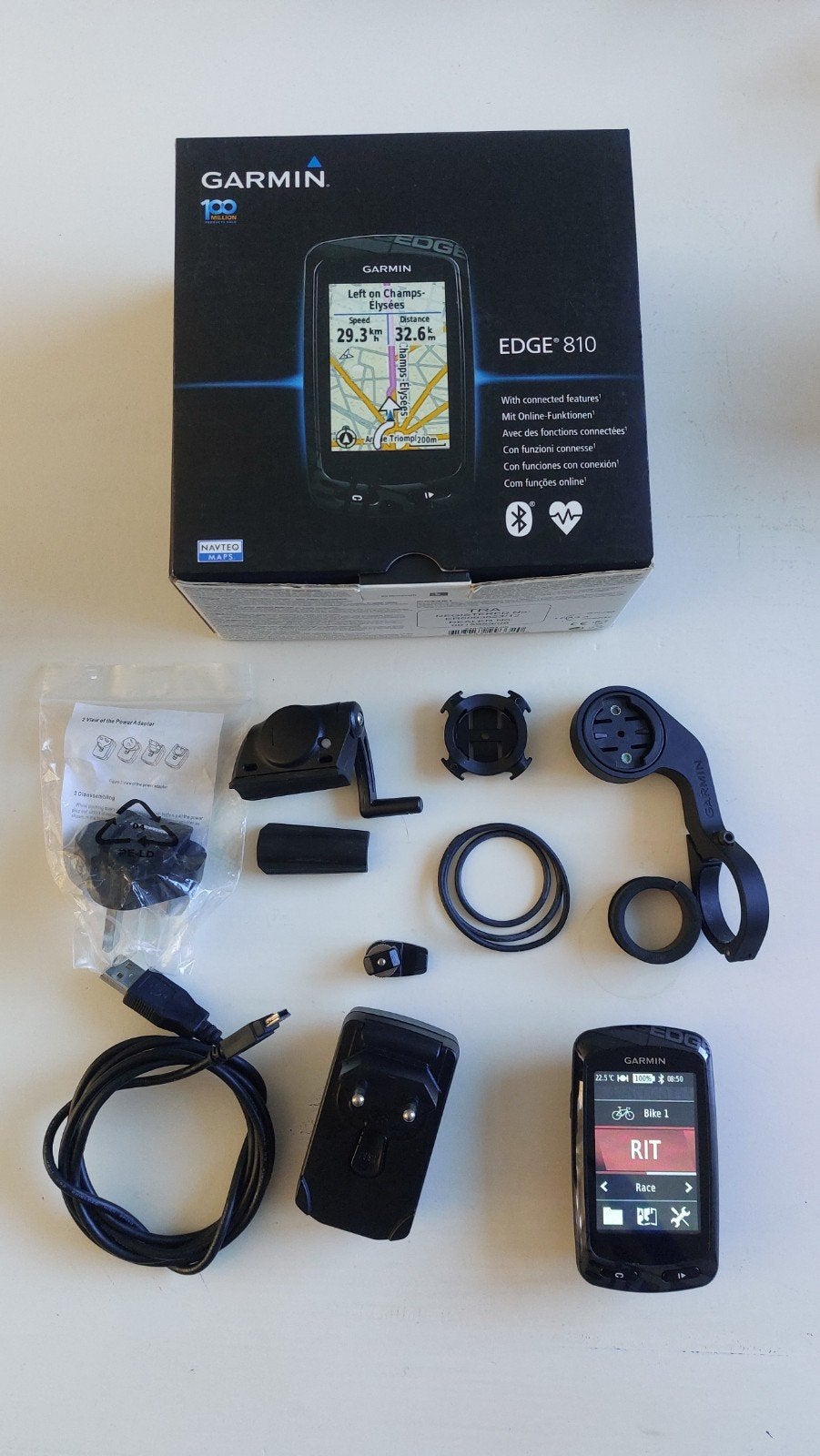 garmin edge 810 bundel izgst, Ophalen of Verzenden, Cadanssensor, Zo goed als nieuw