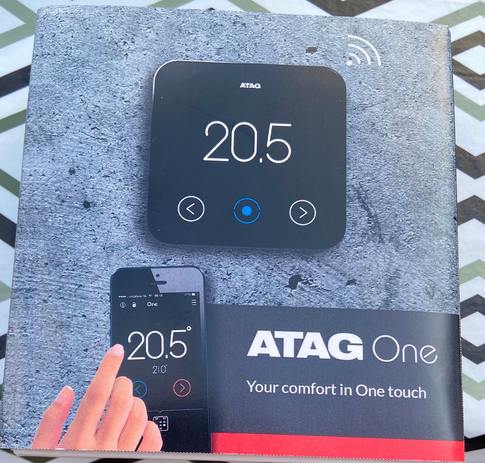 ATAG one thermostaat, Doe-het-zelf en Verbouw, Thermostaten, Ophalen of Verzenden, Slimme thermostaat, Nieuw