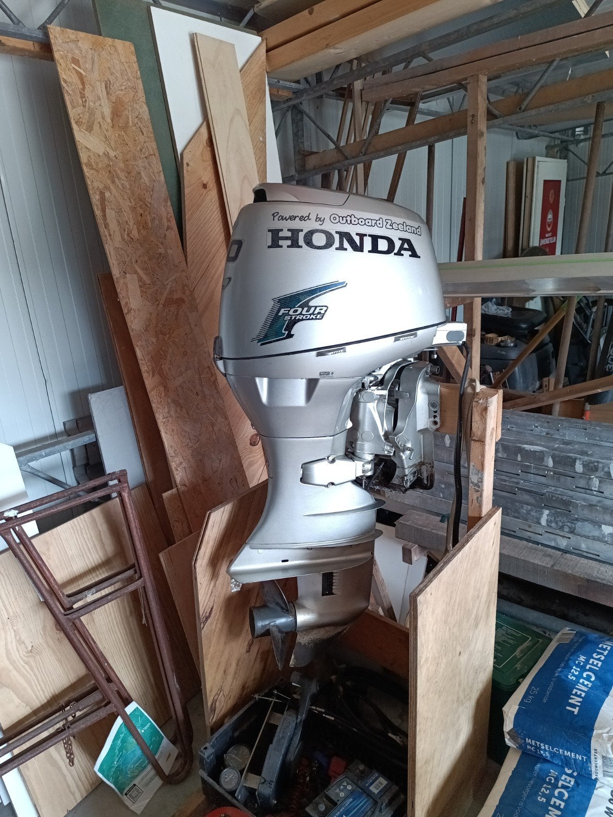 Honda 50 PK - 4 takt. Incl. Meters - bediening - accu en tan, Watersport en Boten, Accessoires en Onderhoud, Ophalen of Verzenden