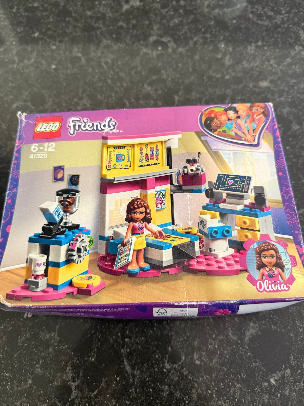 Lego Friends 41329 Olivia's Slaapkamer - Bijna Compleet, Gebruikt, Lego, Friends, Ophalen of Verzenden