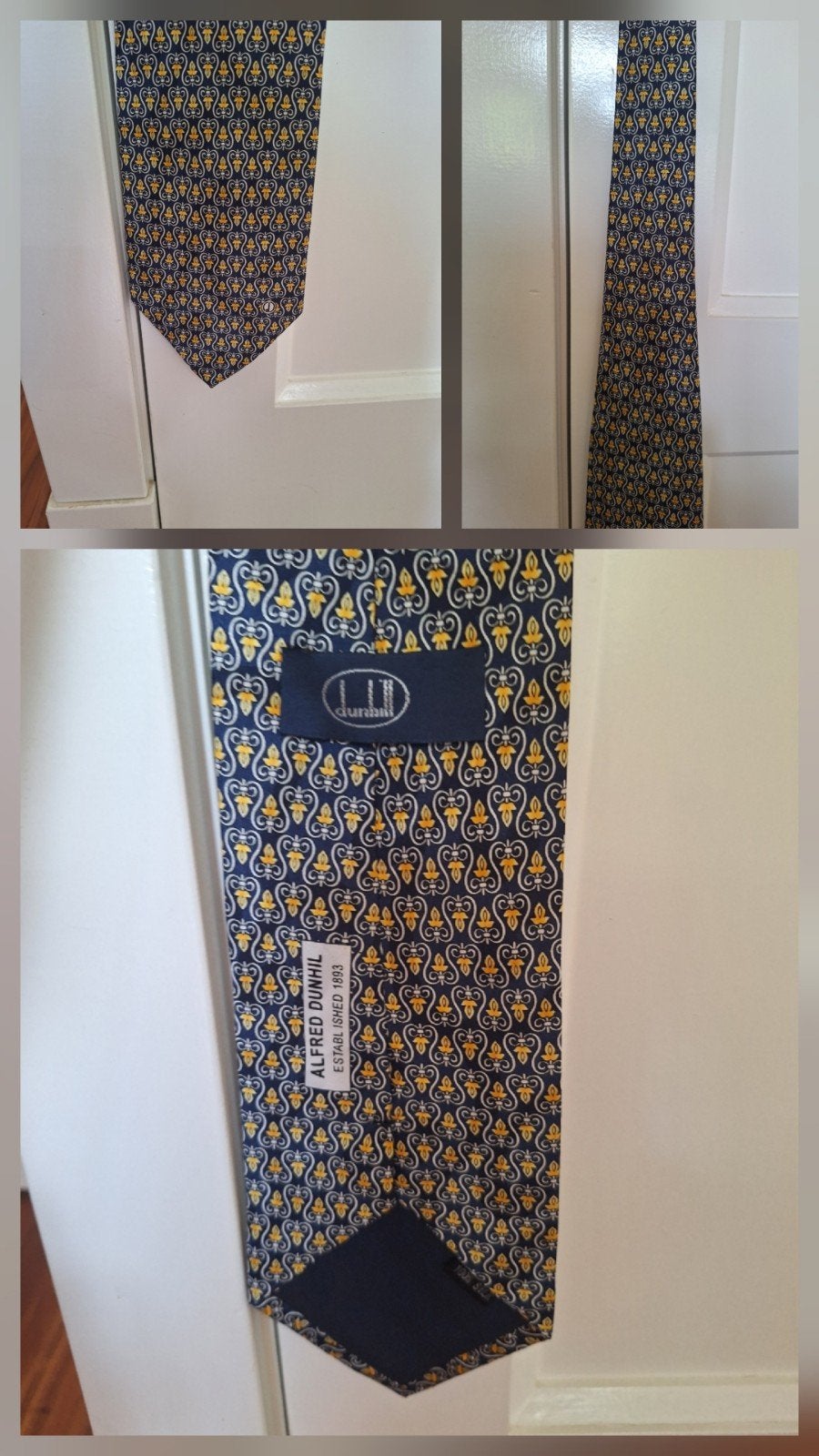 Alfred Dunhill heren das, stropdas zijde, tie, 100 % silk, Kleding | Heren, Ophalen of Verzenden, Zo goed als nieuw