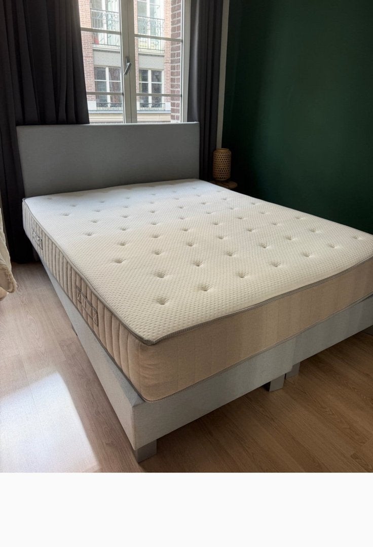 Bedframe en matras - Ikea (los of samen te koop), Ophalen, Tweepersoons, Zo goed als nieuw, 200 cm