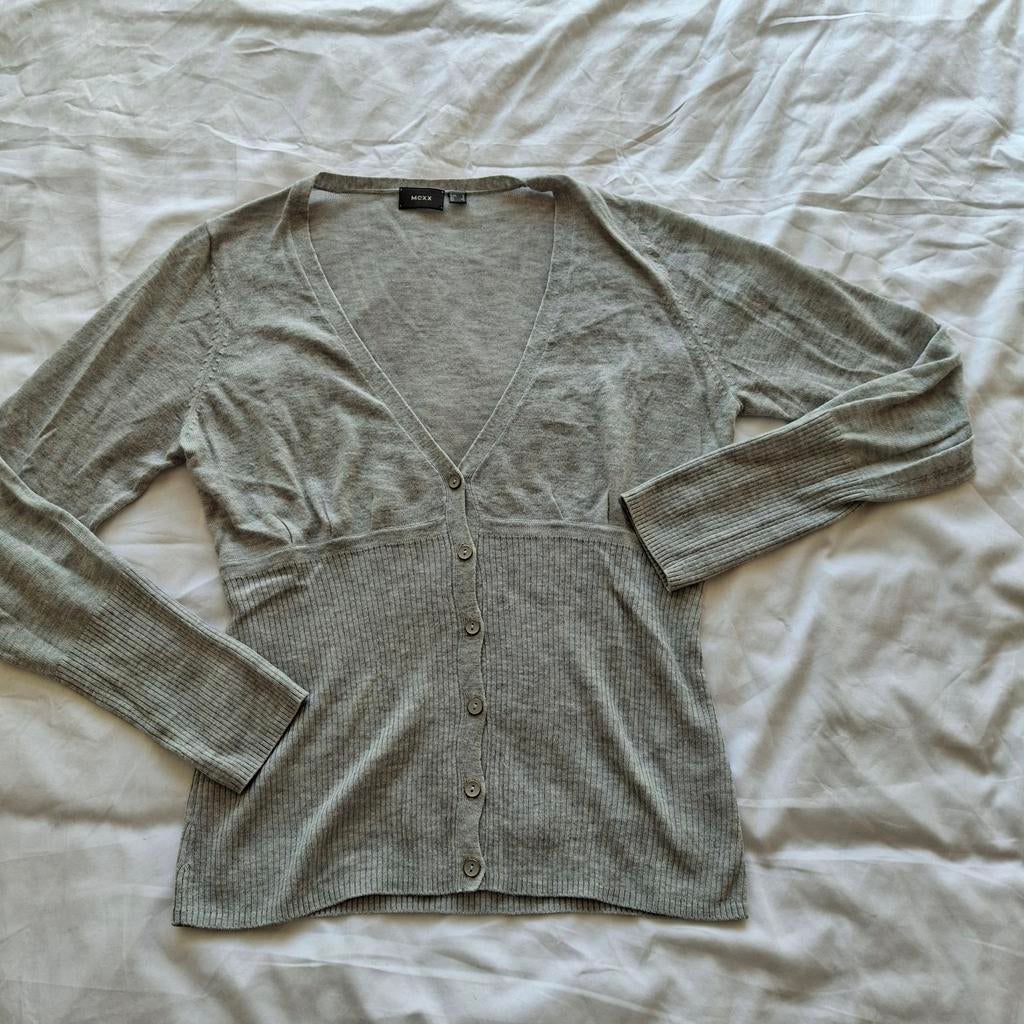 Grijs Mexx dun vestje maat L  met beetje cashmere, Maat 38/40 (M), Ophalen of Verzenden, Lange mouw, Grijs
