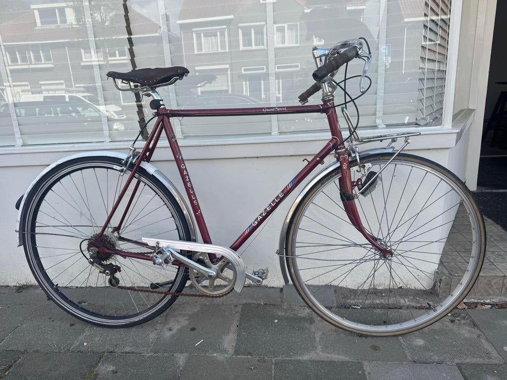 Vintage Gazelle Grand Sport Rood, Fietsen en Brommers, Ophalen, Gebruikt, 57 tot 61 cm, Gazelle