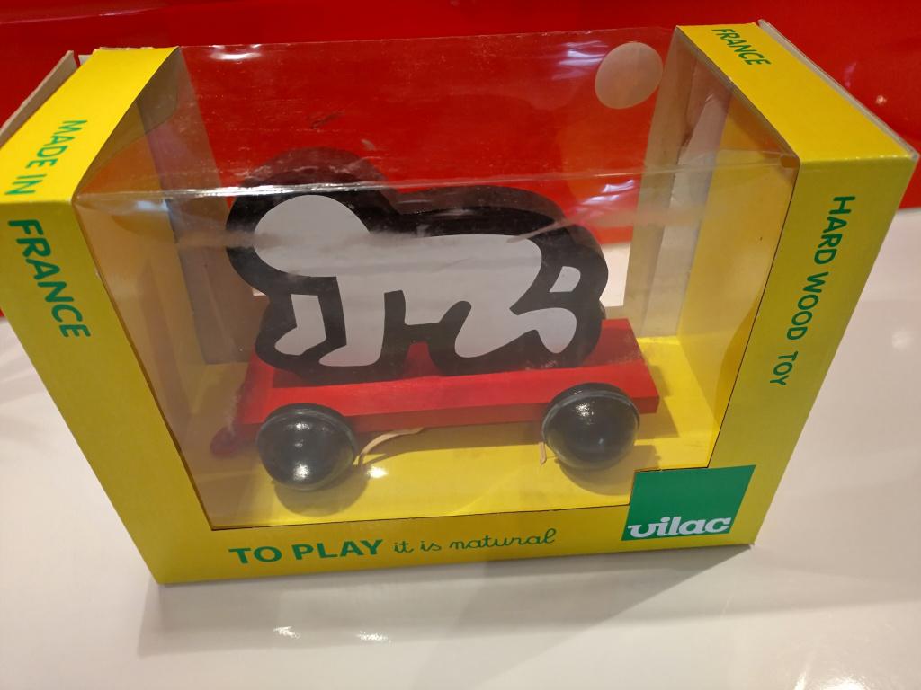 Keith Haring Radiant Baby trekwagen (Vilac), Kinderen en Baby's, Ophalen of Verzenden, Nieuw, Duw- of Trekspeelgoed