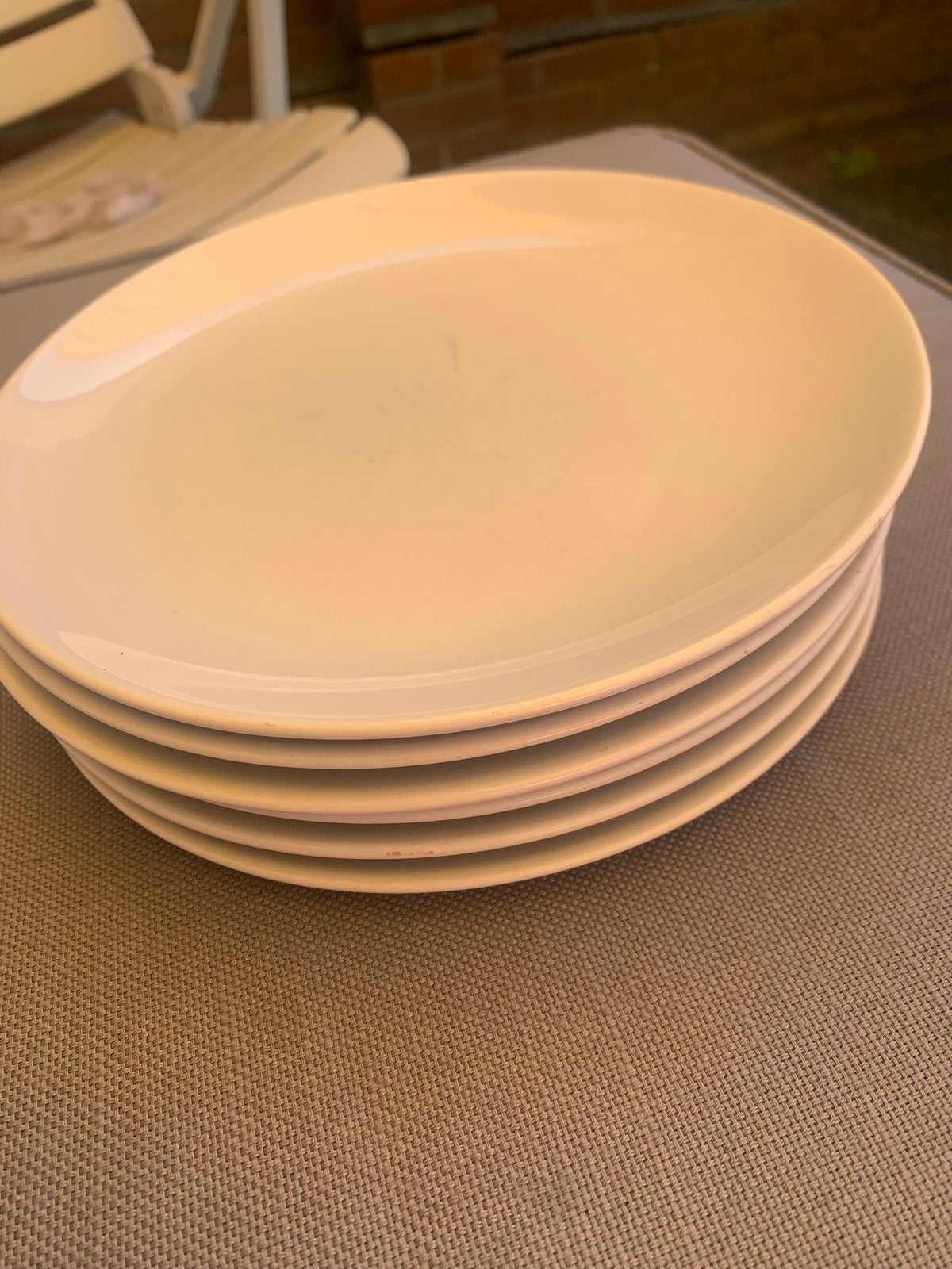 IKEA borden set van 6- ontbijtborden izgs, Ophalen, Keramiek, IKEA, Zo goed als nieuw