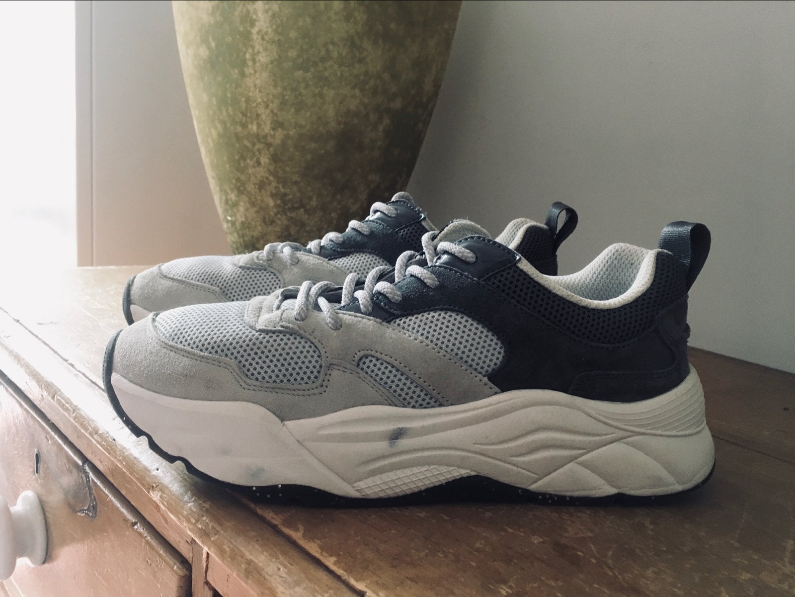 Scotch & Soda Sneakers - Grijs/Wit mt 38, Kleding | Dames, Schoenen, Ophalen of Verzenden, Grijs, Sneakers of Gympen, Zo goed als nieuw