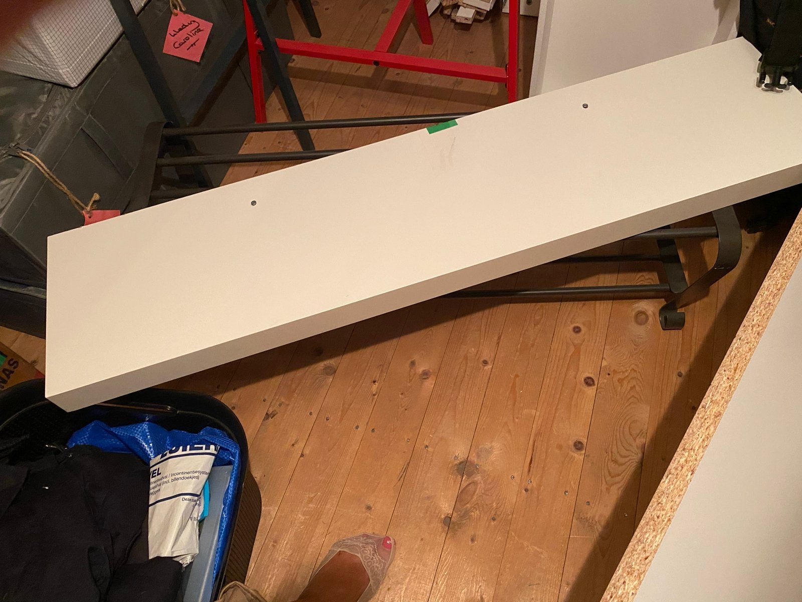 Ikea Lack witte wandplank, Ophalen, Gebruikt