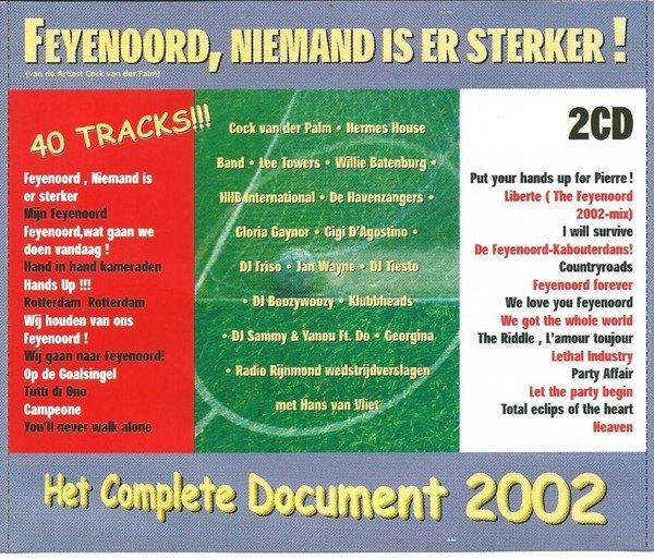 Feyenoord Niemand Is Sterker 2XCD, Verzenden, Zo goed als nieuw, Nederlandstalig, Boxset