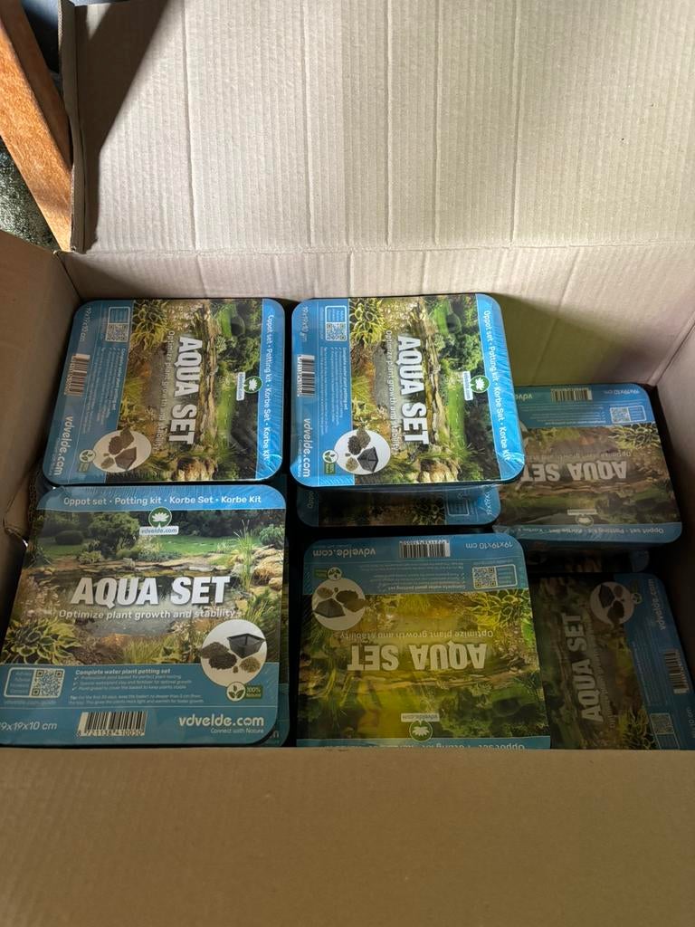 18 x  Aqua Set mandjes voor vijverplanten, Ophalen, Nieuw