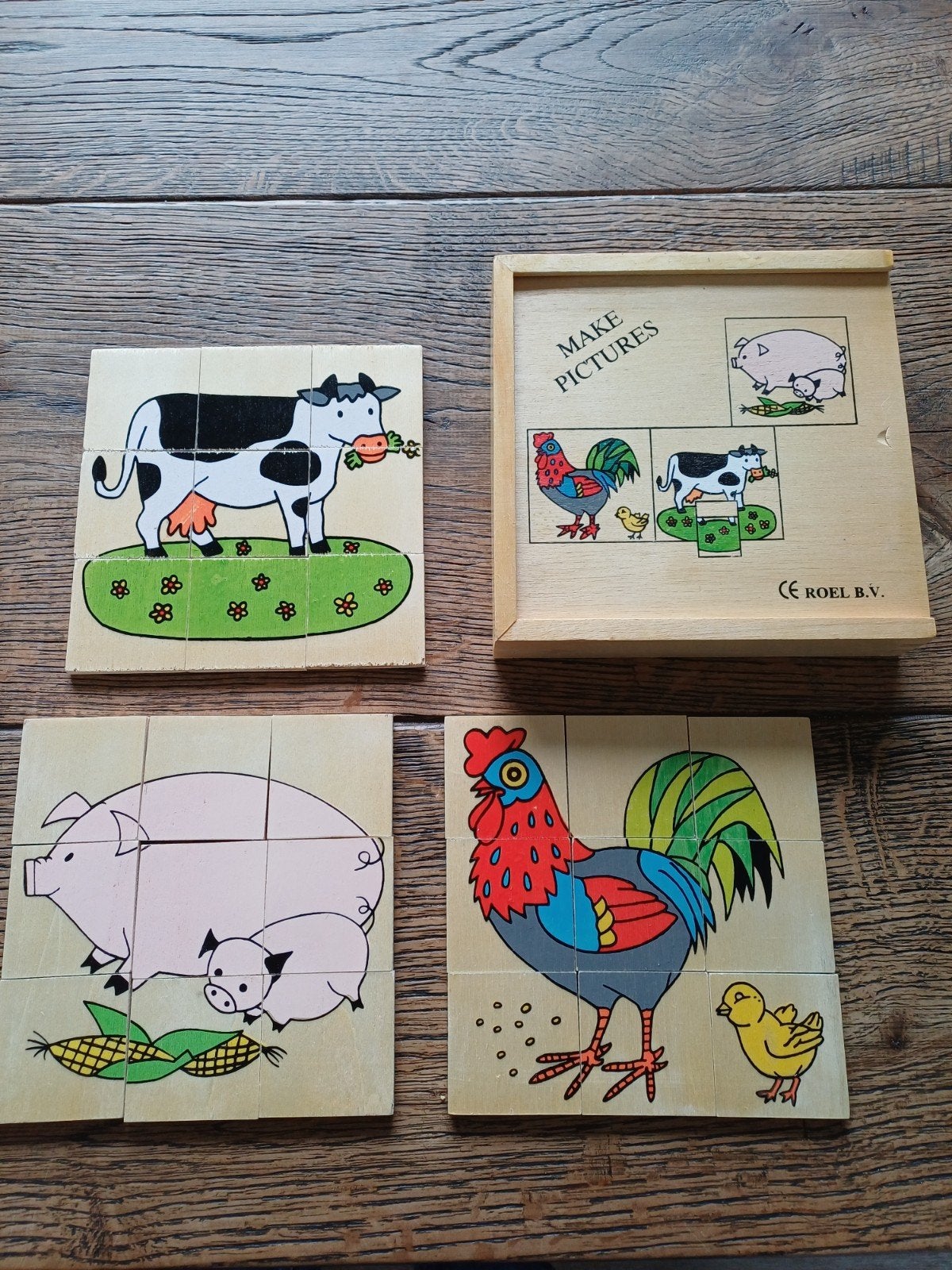 Houten Dieren Puzzel - Educatief Speelgoed voor Kinderen, Ophalen of Verzenden, Gebruikt, Puzzelen