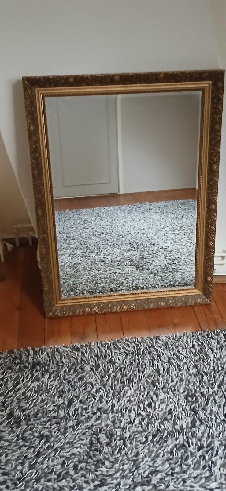 Nostalgische Spiegel, Ophalen, Zo goed als nieuw, Minder dan 100 cm, Rechthoekig