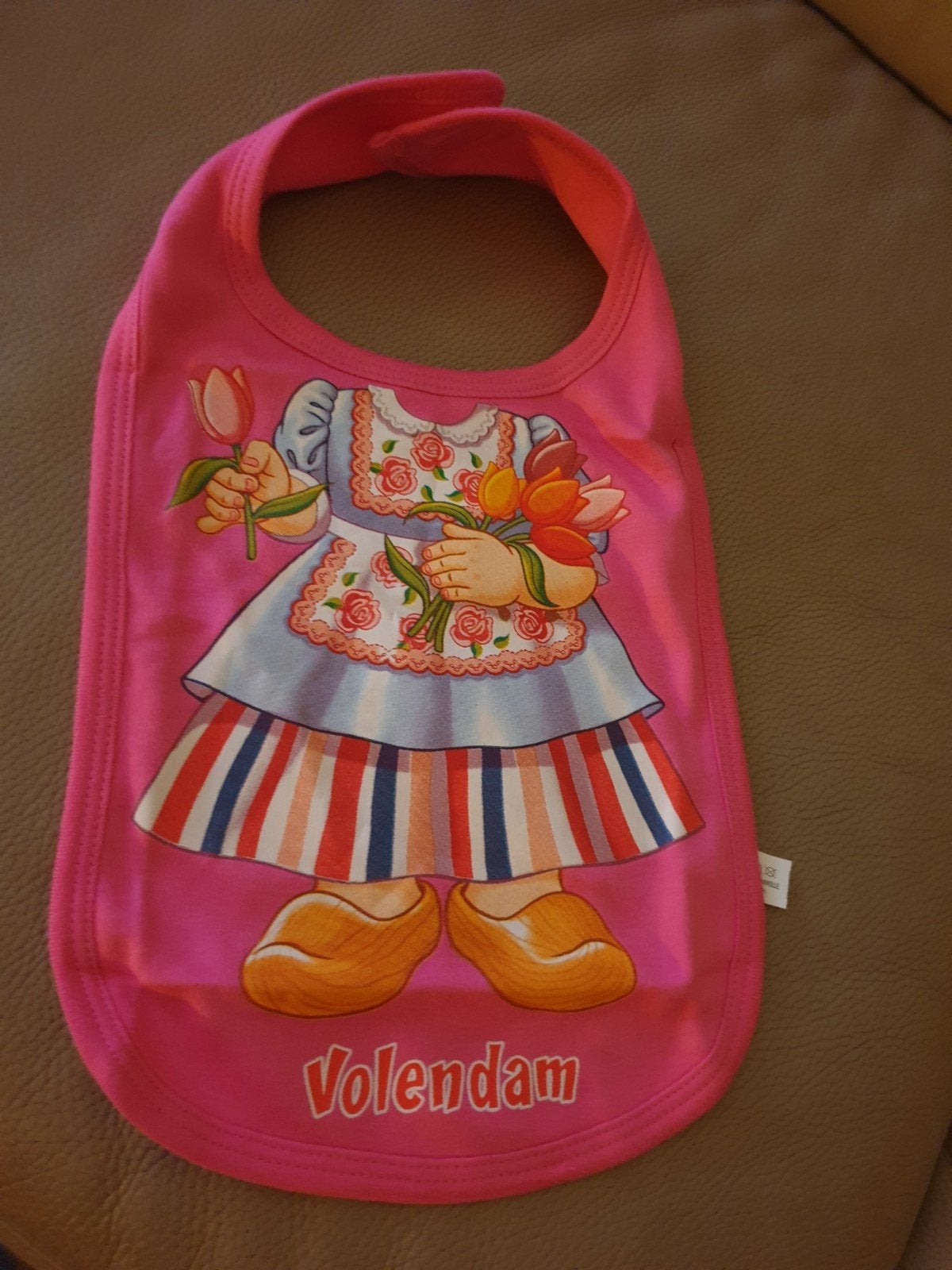 Roze slab met Volendam-thema, Ophalen of Verzenden, Zo goed als nieuw