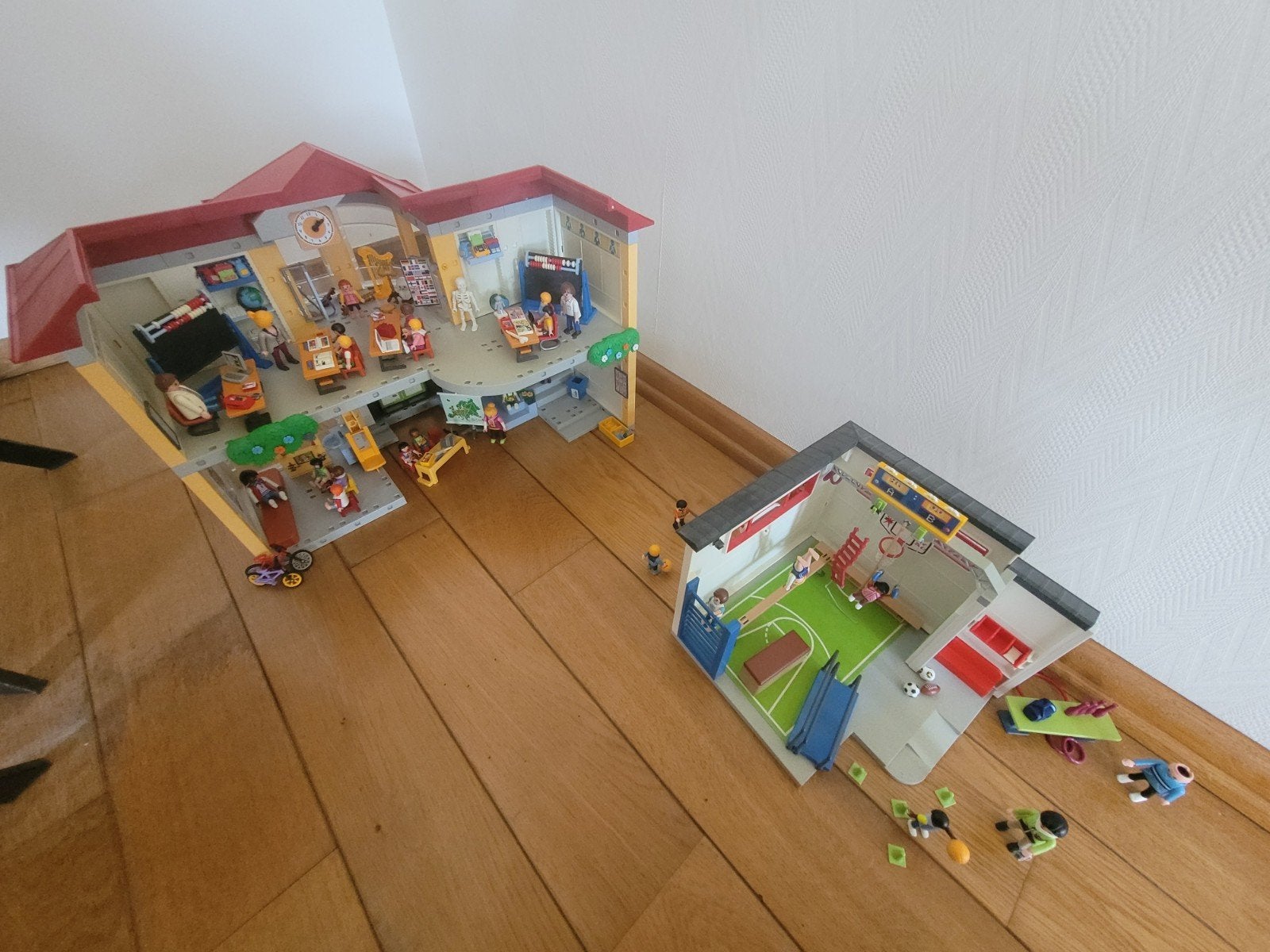 Playmobil school 4324 /gymzaal 9454, Ophalen of Verzenden, Gebruikt