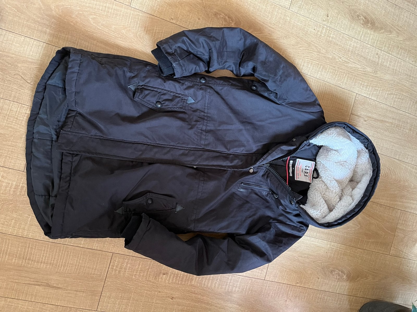 CARS Jeans winterjas met teddy voering 170 176, Ophalen of Verzenden, Zo goed als nieuw, Meisje, Jas