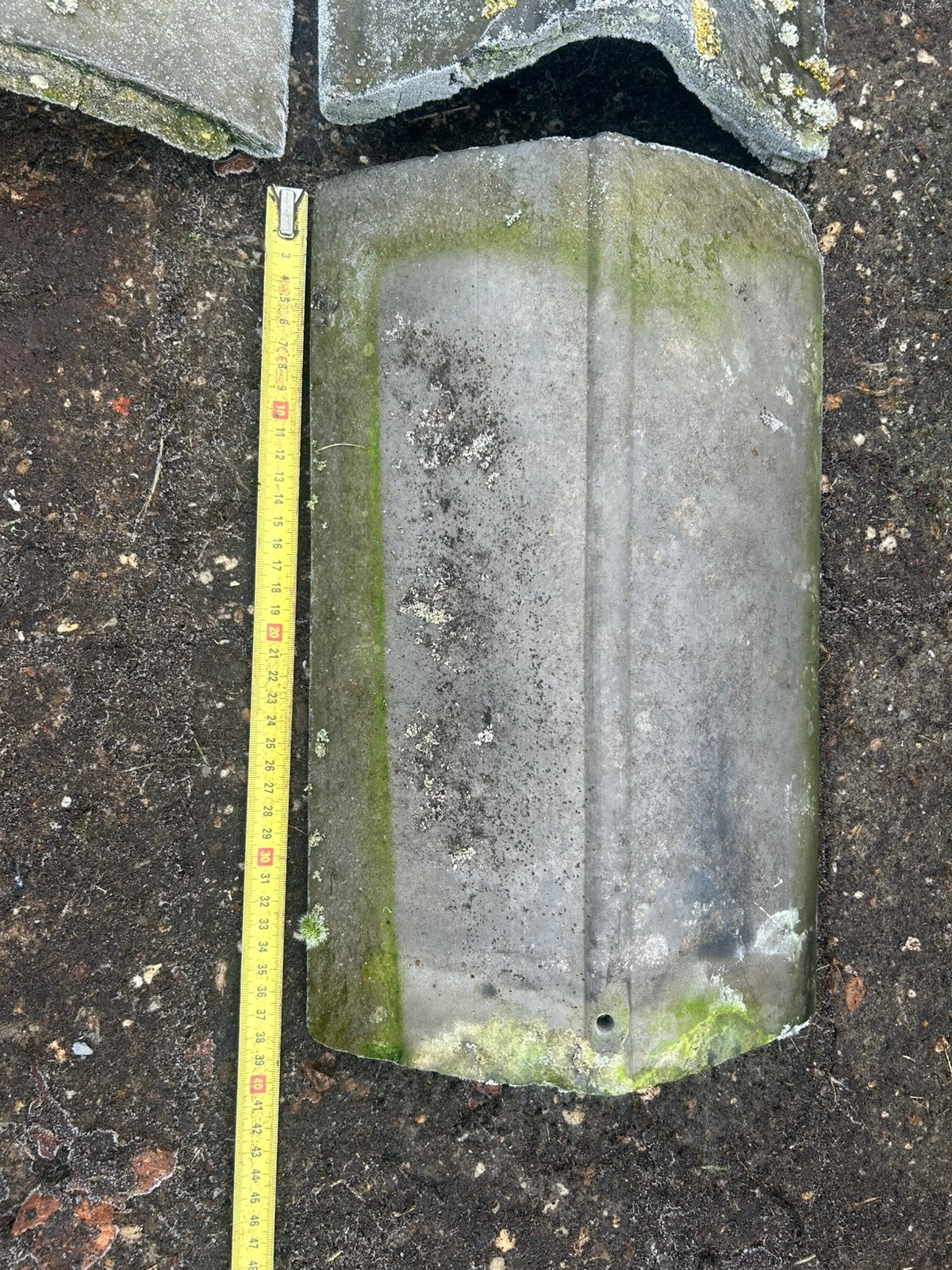 Te koop oude dakpannen., Doe-het-zelf en Verbouw, Dakpannen en Dakbedekking, Ophalen, Gebruikt, Steen of Klei, 15 m² of meer