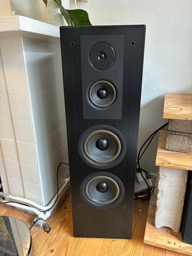 Philips FB840 speakers – klassiek geluid, recent gerefoamed, Audio, Tv en Foto, Luidsprekers, Ophalen, Philips, Refurbished, 60 tot 120 watt