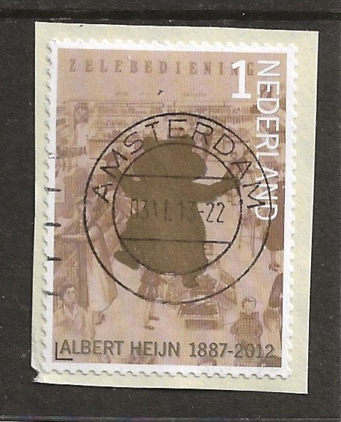 S- Ned. gestempeld Amsterdam op Albert Heijn, Ophalen of Verzenden, Na 1940, Gestempeld