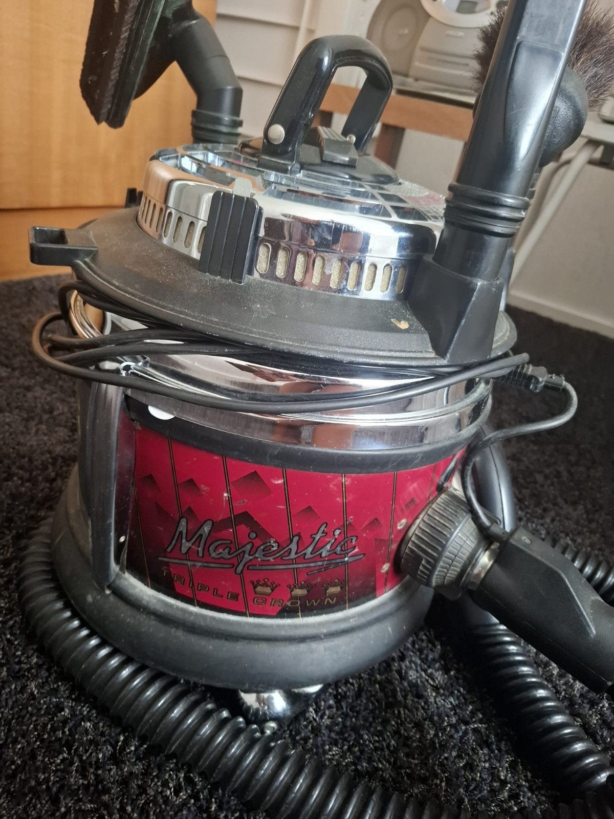 Filter Queen Majestic stofzuiger met accessoires, Ophalen, Gebruikt, Sledestofzuiger, Reservoir